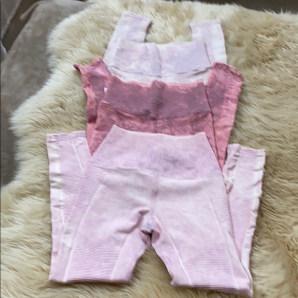 Multi color Phoenix fire dye dye legging - Picture 2 of 2